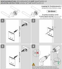 Griffwerk GK - Lorita - R - S2L mit Verriegelung - Griffe auf runden Rosetten