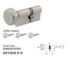 Dormakaba DK - AP1000 S G - mit Knopf - getrennte Konstruktionseinsätze