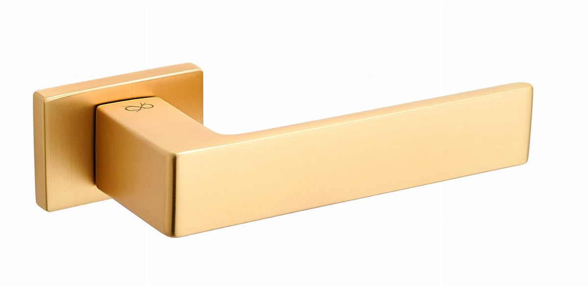 Apollo RT KART gold matte MG00 - Door Handle on a Square Rose