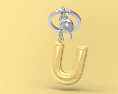 MTM - Schlüsselschlüssel - Buchstabe U - Schlüsselringe