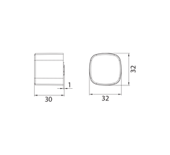 Dormakaba DK - Knopf für Steckdose - DK - Tasten und Zubehör