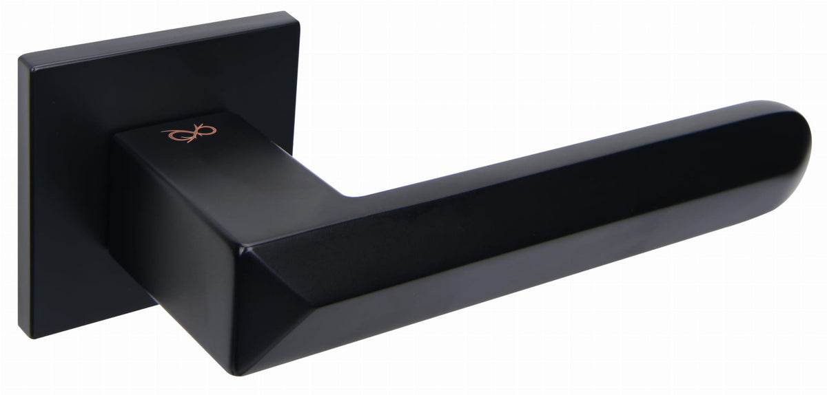Bohema FIT schwarz KBH B00 - Türgriff auf quadratischer Rosette