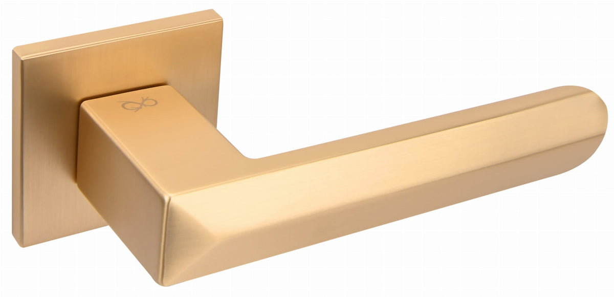 Bohema FIT gold mat KBH M G00 - Door Handle on a Square Rose