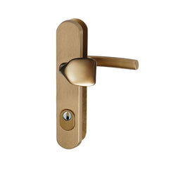 Sicherheits-Türgriff R.101.ZA.TB3 mit Auflage F4 - bronze eloxiert
