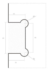 JNF - Glashalter in.05.305 - Ausstattung für Schiebetüren