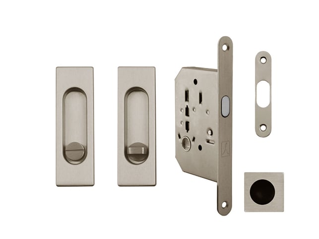 Ft - quadratisches Schiebetür Set - WC