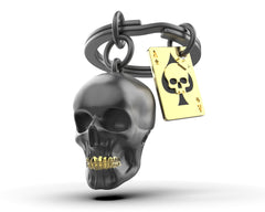 MTM - Schlüsselfob - Schwarzer Schädel - Schlüsselringe