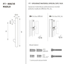 Ft - Handlungscode K00 â â € â € ž 35 mm SP -PCs - rund gerade Griff