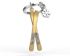 MTM - Schlüsselschlüssel - Gold Skier - Schlüsselringe