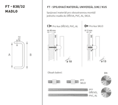 Ft - Handlungscode K38 - 32 mm UN -PC - Runde außerhalb der Set -Griffe