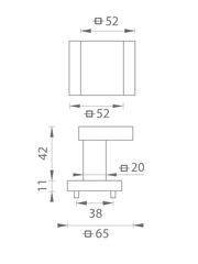 Tupai Ti - Handle Türgriff - HR 1924Q