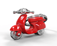 MTM - Schlüsselschlüssel - Moped Red - Schlüsselringe