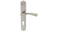 Dajana nickel satin - Door Handle on a Backplate