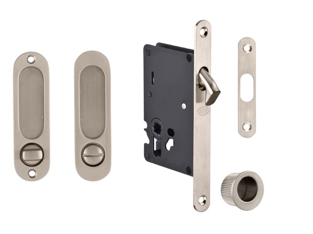 JNF - Toilette Schiebetür Set 20.237 - Oval