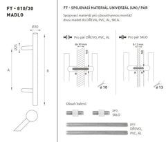 Ft - Handlungscode K10 â â € â ¡¹ã † â € ™ â € â € â € â € â € â € â € â € â € â € â € â € â € â € â â “30 mm UN -Paar - runde Off -Set -Griffe