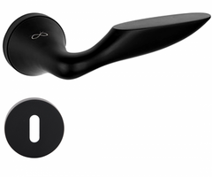 Dolce KDLC B00 Black - Door Handle on a Round Rose
