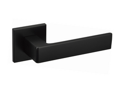 Apollo FIT black KAF B00 - Door Handle on a Square Rose