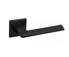 Infinity Line Diamond FIT schwarz KDF B00 - Türgriff auf quadratischer Rosette