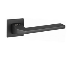 Etna SLIM black KETA S B00 - Door Handle on a Square Rose