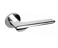 Infinity Line Linea SLIM Chrome WEDGE S O 700 - Türgriff auf runder Rosette
