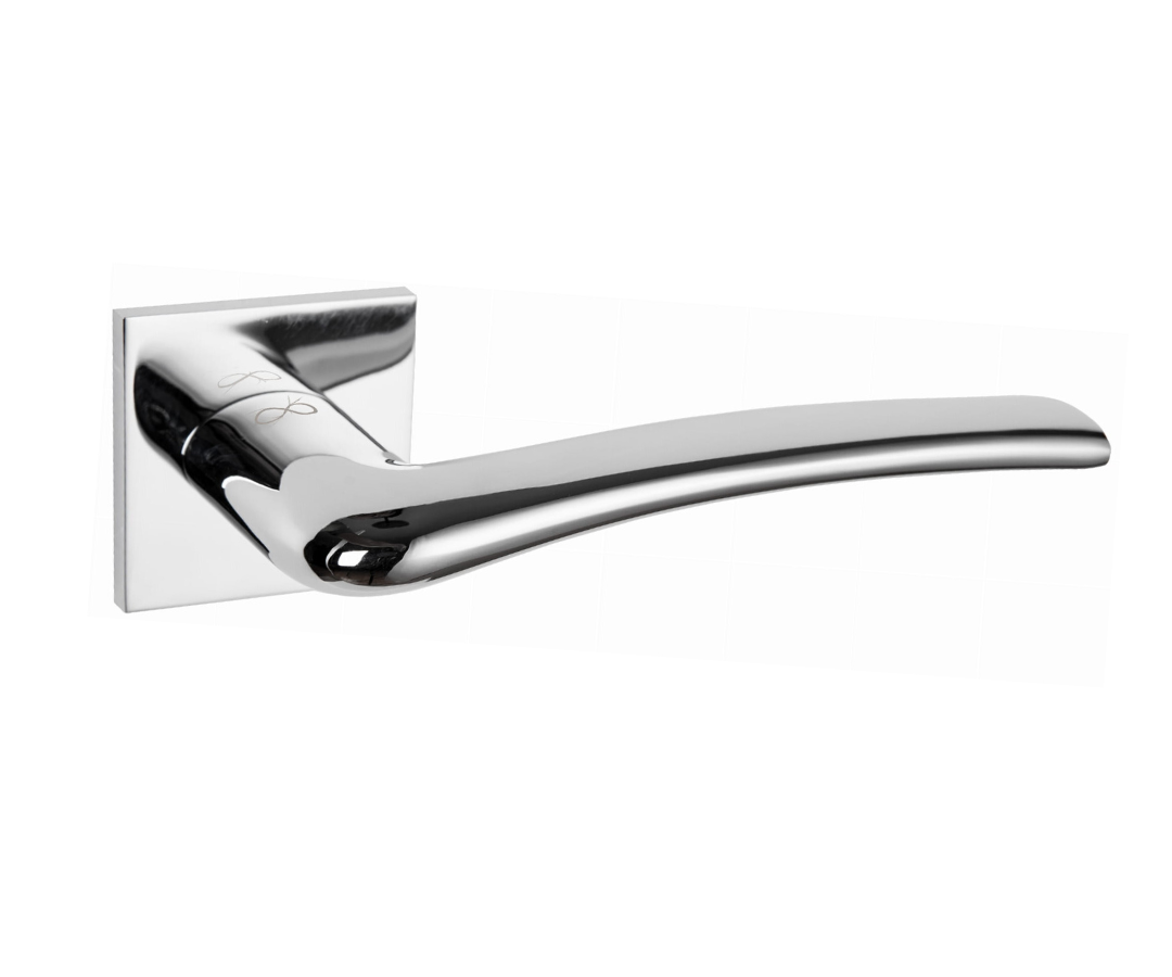 Vento SLIM Chrom KVNO S 700 - Türgriff auf einer Rückplatte