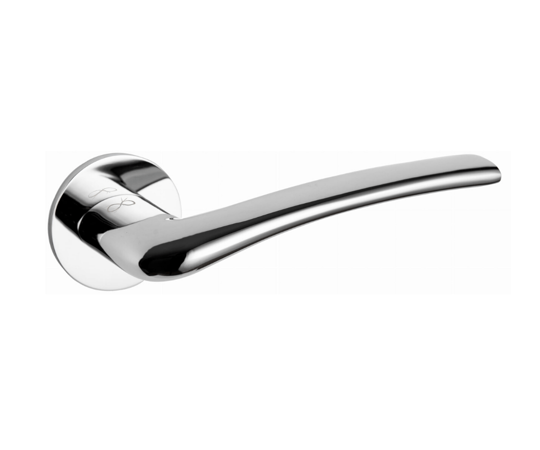 Infinity Line Vento Slim Chrom Kvno S O 700 - Türgriff auf runder Rosette