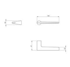 Langweilig - Verum Italy VM - Lieve - Minimalistische Griffe ohne Rosetten
