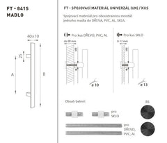 FT - Code K41S 40x10 mm UN PCs - geradeaus