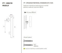 FT - CODE CODE K00 30 mM ST PC Türgriff