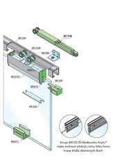 SC - Sliding System Series 100 Stummes Glas mit 80 kg SP