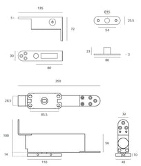 JNF - hydraulischer Drehzahl in.05.204 - Drehscharnern und Scharnieren für Holztüren