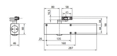 Geze Ts 4000 Weiß - Tür näher mit Arm