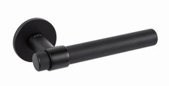 Ghost KGOS B00 black - Door Handle on a Round Rose