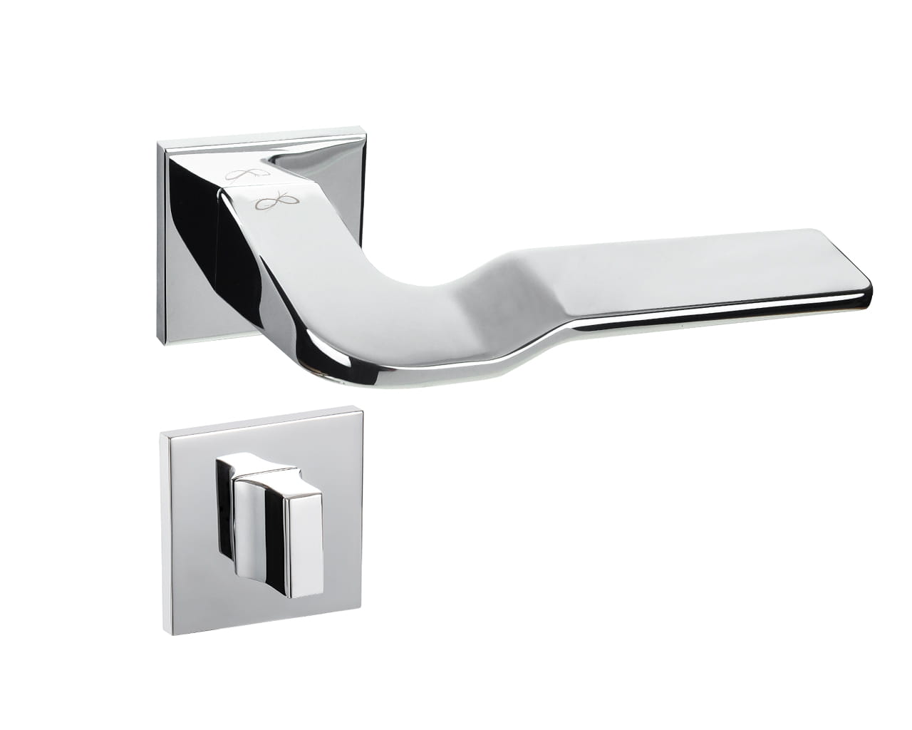 Infinity Line Bali SLIM Chrome KBLA S 700 - Türgriff auf quadratischer Rosette