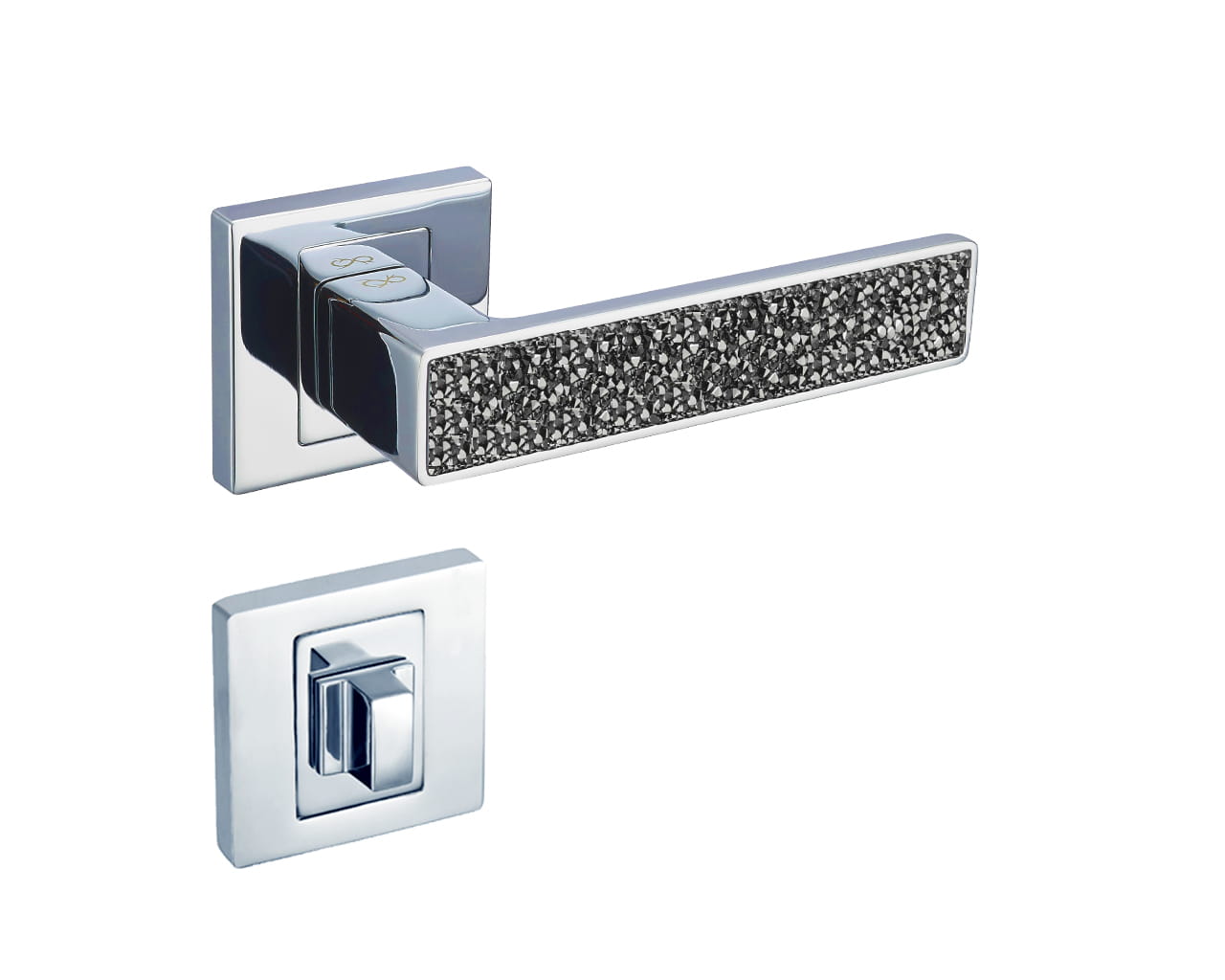 Infinity Line Concept KCK 700 Chrom/Glamour - Türgriff auf quadratischer Rosette