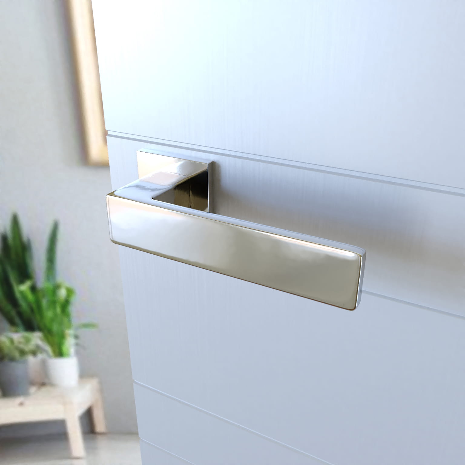 Infinity Line Imperia Chrome KIMP 700 - Türgriff auf quadratischer Rosette