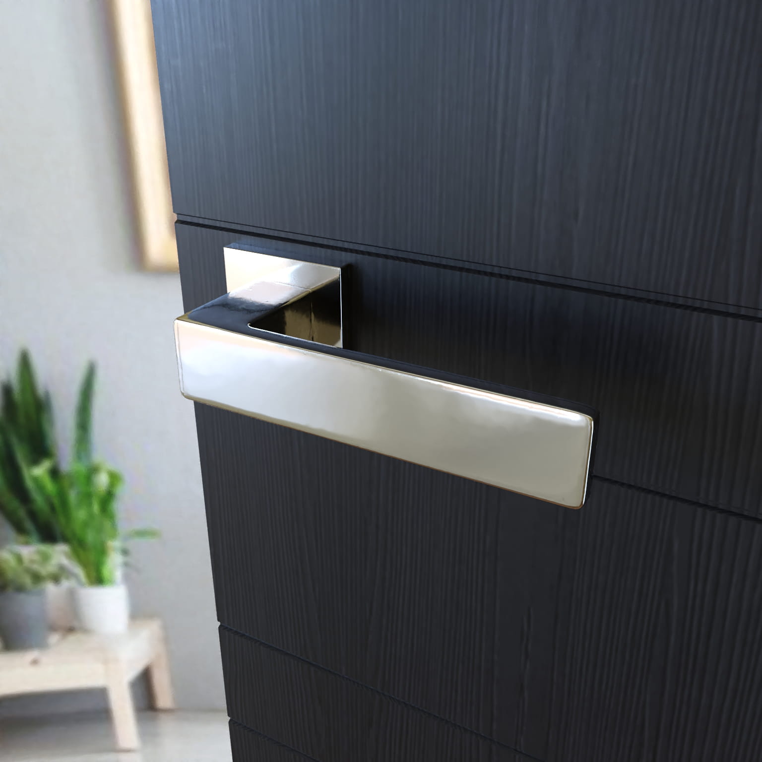 Infinity Line Imperia Chrome KIMP 700 - Türgriff auf quadratischer Rosette