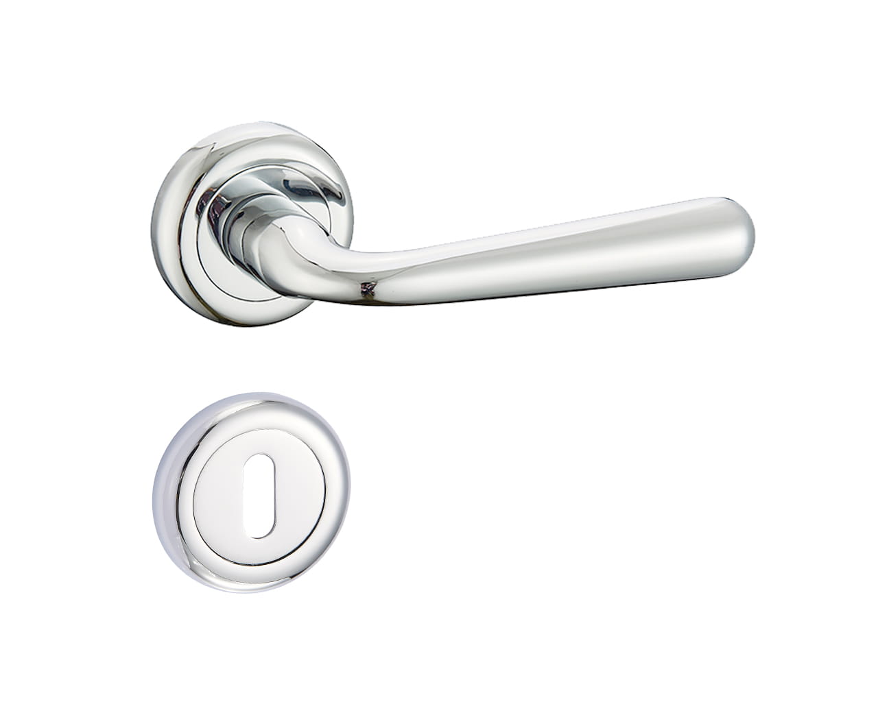 Infinity Line Lea Kle 700 Chrom - Türgriff auf runder Rosette