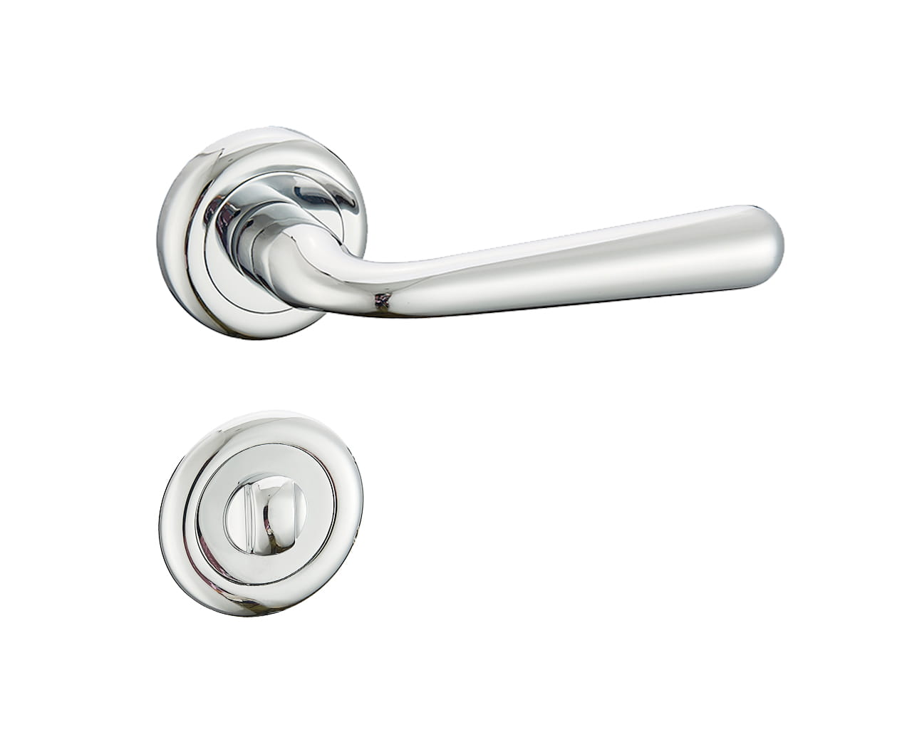 Infinity Line Lea Kle 700 Chrom - Türgriff auf runder Rosette