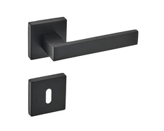 Maxim KMX B00 Black - Door Handle on a Square Rose