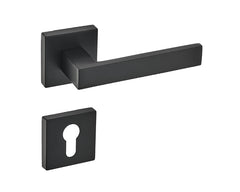 Maxim KMX B00 Black - Door Handle on a Square Rose