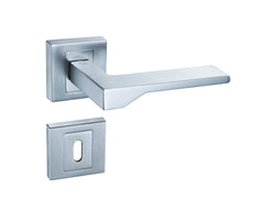 New KNV M700 Chrome Matt - Door Handle on a Square Rose
