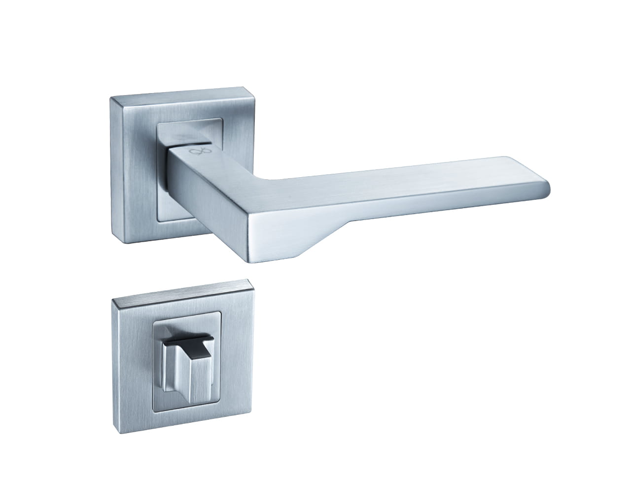 Infinity Line New KNV M700 Chrome Matt - Türgriff auf quadratischer Rosette