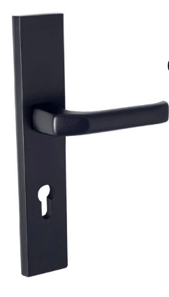 Alub NEO Schwarz K + G -Außentürgriff mit Langschild