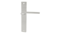 Zoya Nickel Satin - Door Handle on a Backplate