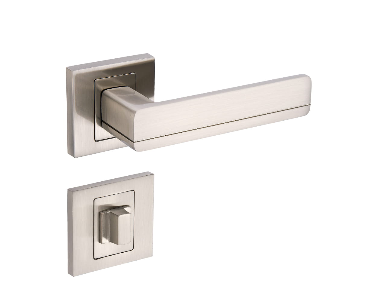 Infinity Line Platon KPL 300 Satin - Türgriff auf quadratischer Rosette