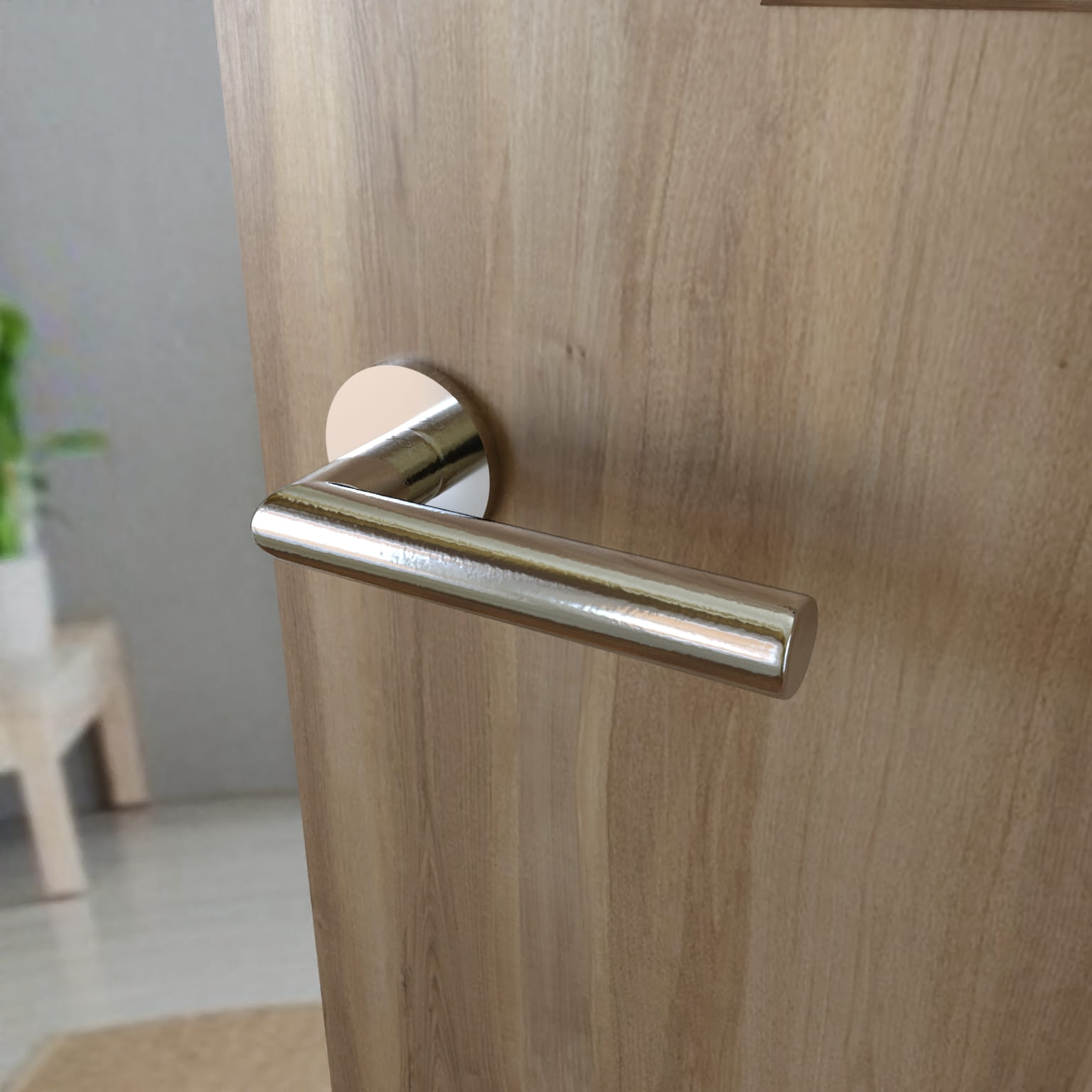 Infinity Line Ronda FIT KRD O 700 Chrom - Türgriff auf runder Rosette