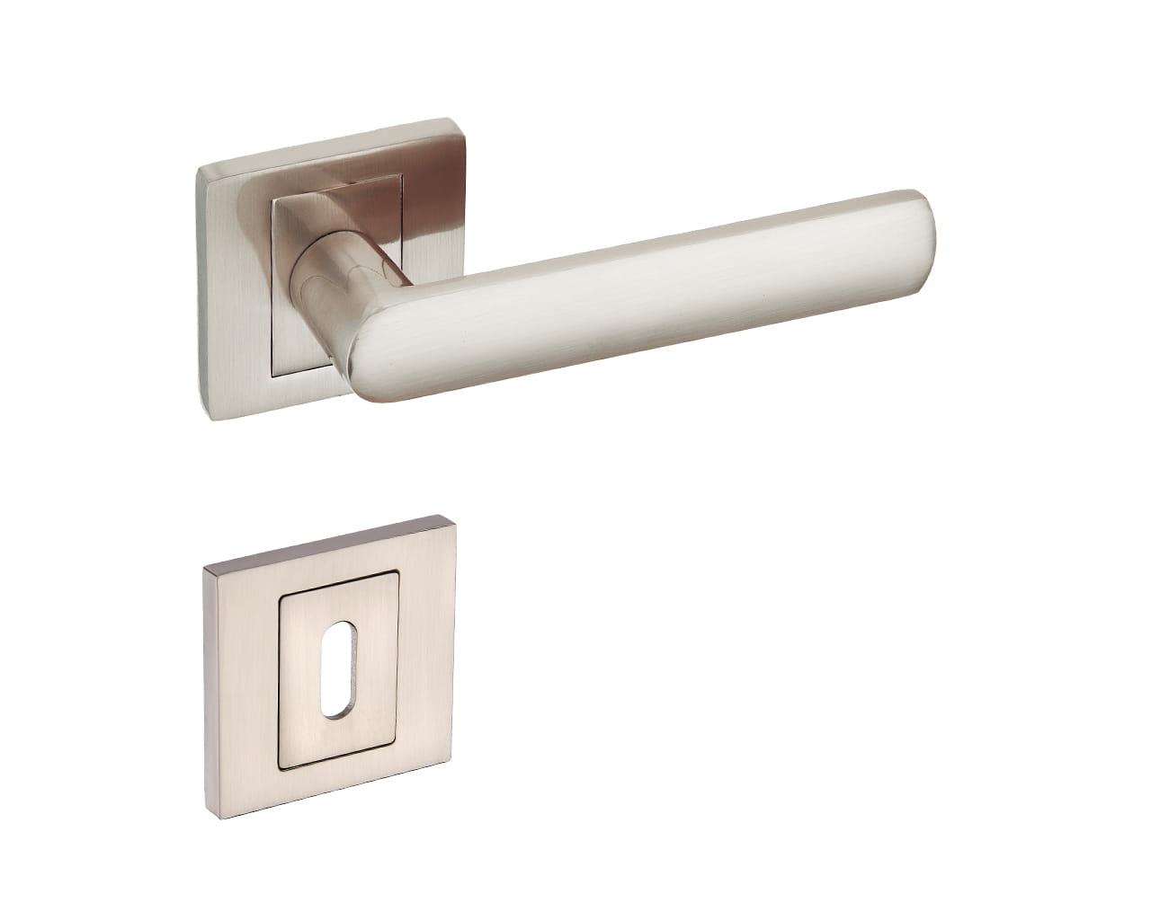 Infinity Line TORINO KTR 300 Satin - Türgriff auf quadratischer Rosette