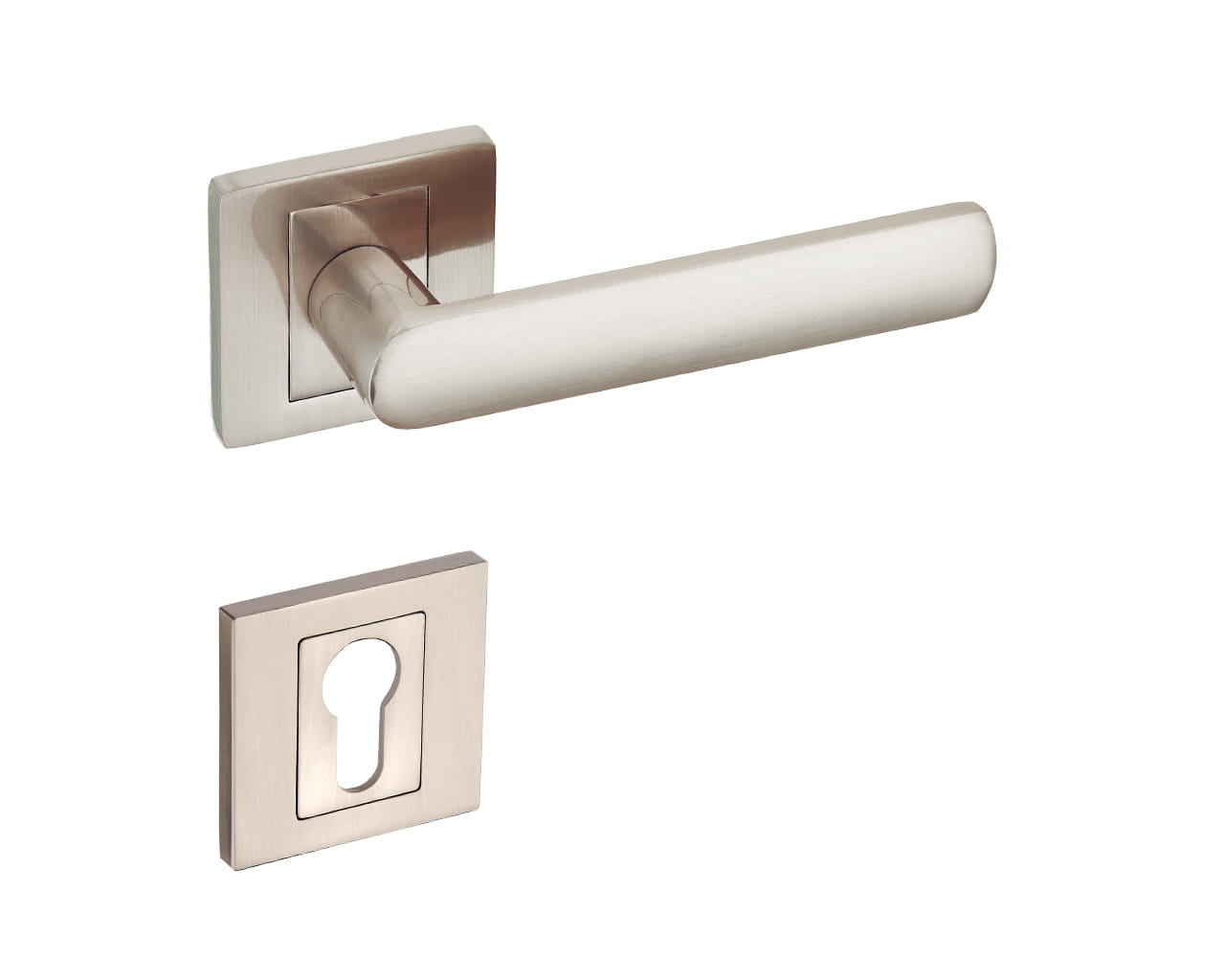 Infinity Line TORINO KTR 300 Satin - Türgriff auf quadratischer Rosette