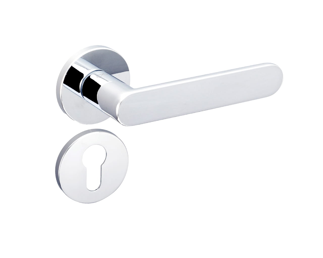 Infinity Line Wenus FIT KWF O 700 Chrom - Türgriff auf runder Rosette